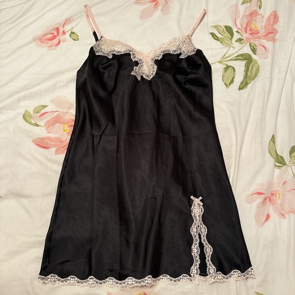princess polly baby blue dress Victoria's Secret | Dresses | Vintage 9s Victorias Secret Slip Dress